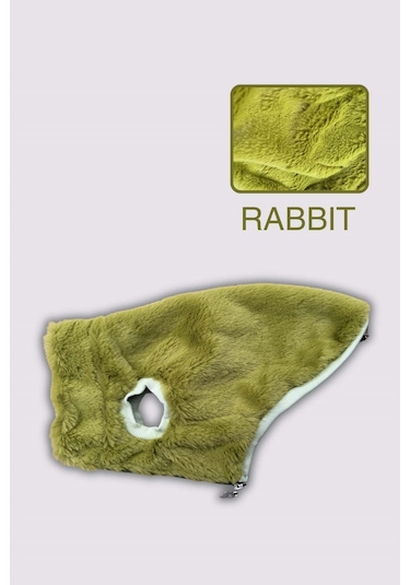 Köpek Kıyafeti - Fermuarlı Rabbit Köpek Ceketi