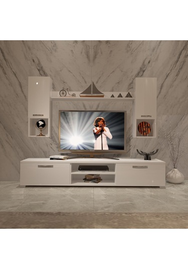 Decoraktiv Eko 5da Mdf Dvd Tv Ünitesi Tv Sehpası Beyaz