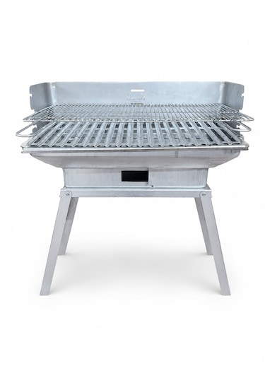 Piknik Mangalı Siperli, Yüksek Ayaklı, Katlanır - 1035-s Gri