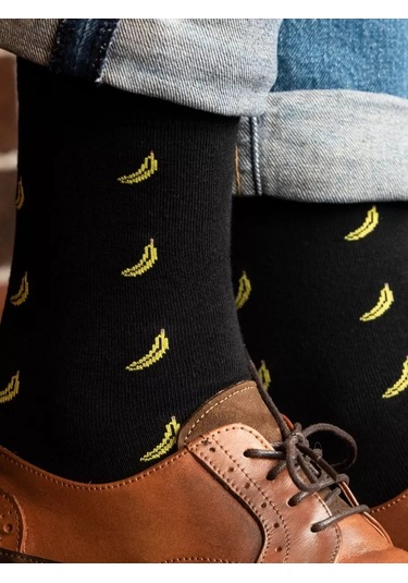 Babushka Basılı Siyah Çoraplar Kutuda 111157385 Siyah