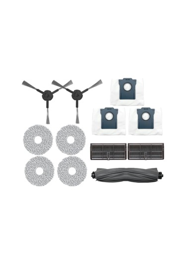 Xurunkeji Dreame Bot L10s Pro Ultra Heat Robot Süpürge Yedek Parça Seti Ana Yan Fırça, Filtre, Paspas Bezi