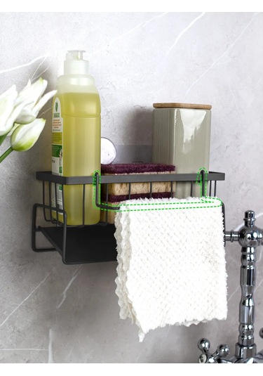 Sısters Four Lavabo İçin Mutfak Organizeri. 196854746 Gri