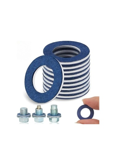 Honmex Toyota Ve Lexus İçin 10 Adet Alüminyum-pamuk Yağ Sızıntı Vidalı Y垫片i - 90430-12031 Uyumlu, İç Çap 12.2mm, Dış Çap 21mm