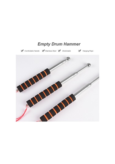 Konesam 200cm Turuncu Uzatılabilir Seramik Duvar Boşluk Testi Çekiçi - Paslanmaz Çelik Vücutlu Konfor Kolu