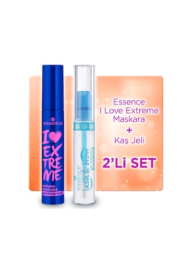 Essence I Love Extreme Volume Maskara & Essence Kirpik Kaş Jel Maskara