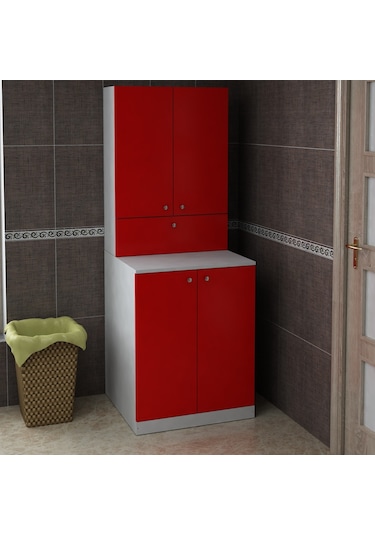 Palmira Çamaşır Makinesi Dolap Takımı