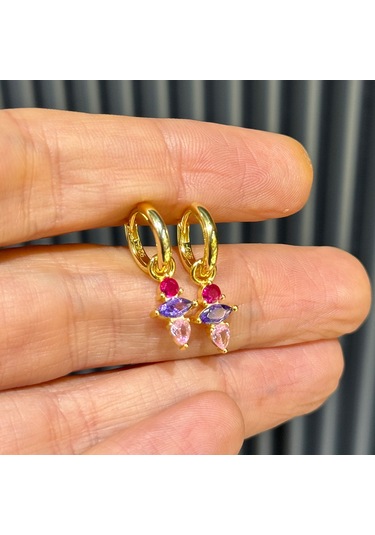 Masaliko Cio Gümüş Küpe Ms3193, 925 Ayar Gümüş Altın