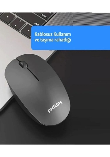 Spk7315 M315 Siyah Wireless Sessiz Click Kablosuz Mouse 1200dpi Diğer