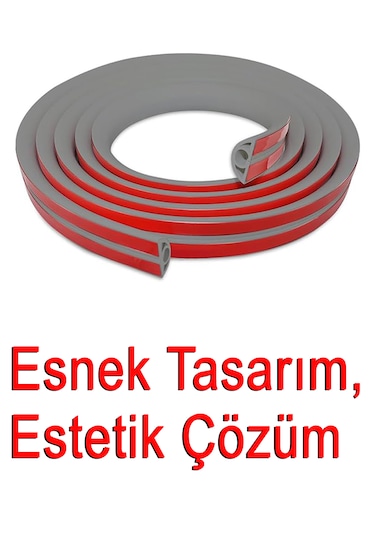 Greentech Esnek Kablo Kanalı Gri / Gt-kk04