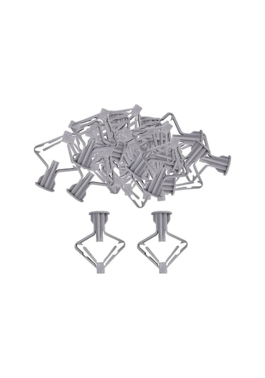 Trendooze Homyl 100x Alçıpan Tapa Donanım Ankrajı Gri Lamba İçin Aksesuar