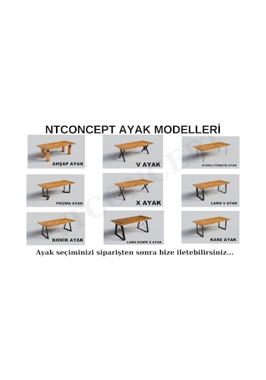 Ntconcept Onvo Masif Ağaç Çalışma Masası