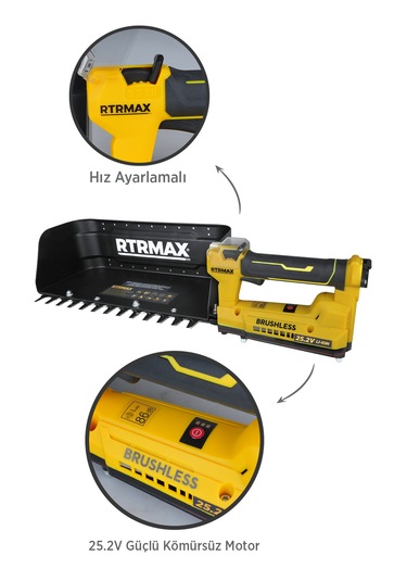 Rtrmax RTM9653 Şarjlı Çay Toplama Makinesi