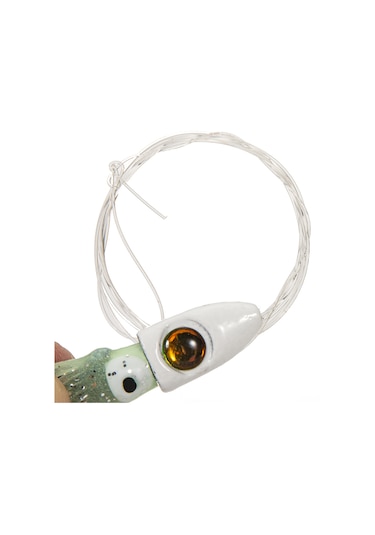 Reedark Gümüş Başlı 15g Kurşun Bağlı Silikon Ahtapot Balık Yemi Kabuklu Paket