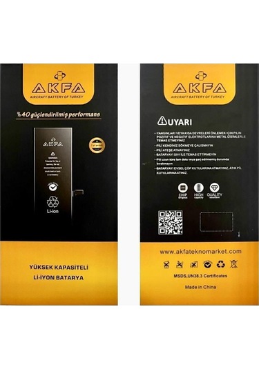 Akfa Apple Uyumlu iPhone  7 Plus Telefon Batarya- 3410 Mah Tamir Seti Model:abjlnu26