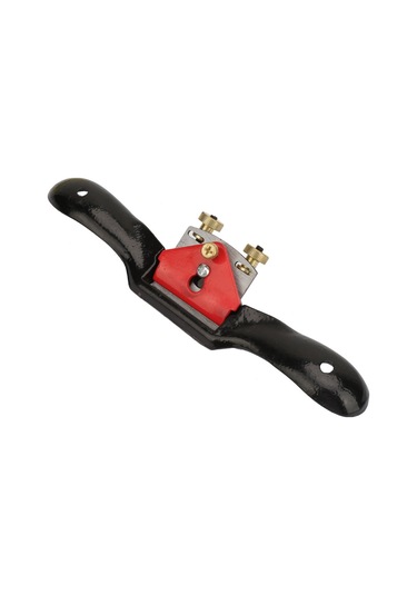 Youtek 10 İnç Çift Vida Ayarlı Demir Ahşap Frezi - Kavisli Yuvarlak Kesimler İçin Sert Çelik Kırmızı-siyah