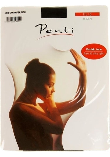 Külotlu Fit 15 Den Burunsuz Siyah Çorap No 3 Siyah