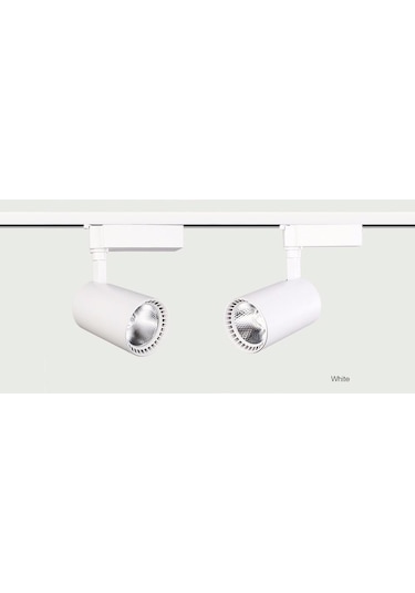 4 Adet Dekoratif Led Ray Spot + 1 Metre Ray Beyaz Kasa Günışığı