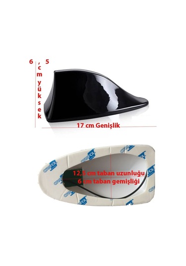 Suzuki Swift Siyah Elektirikli Shark Köpekbalığı Balina Anten Uyumlu