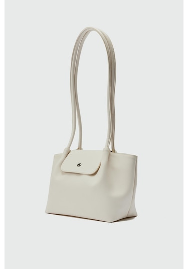 Lior Kapaklı Omuz Çanta Krem Krem