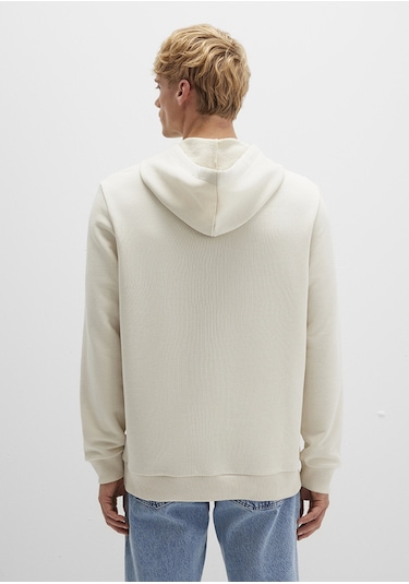 Mavi - Mavi Logo Baskılı Kapüşonlu Bej Sweatshirt 065606-70134 Bej