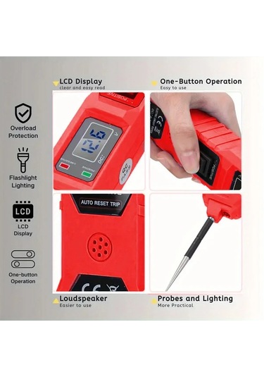 Willowhaven Mavi Dijital Multimetre Araç Test Cihazı Led Ekran Usb Güç 35 36v Dc