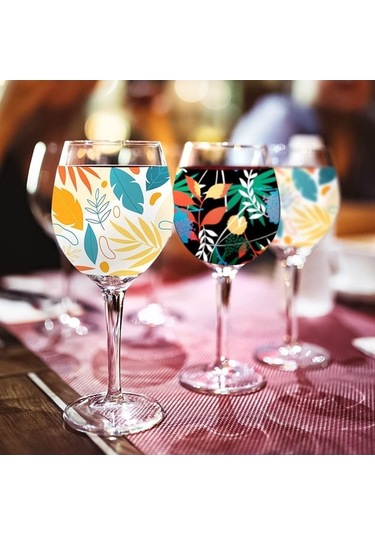 Ulzyvf Şarap Kadehi Kılıfı Süblimasyon Malzemeleri Beyaz Boşluklar Qv Beyaz