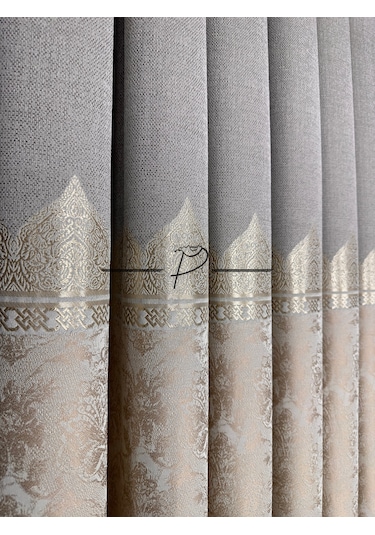 Fon Perde Pano Fonluk Nilo Desen - Krem