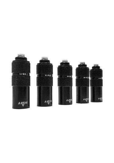 Youtek Siyah Alüminyum 4 Lü Bilardo İğne Seti - 5/16-18 Diş - 70x23mm