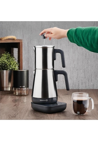 Korkmaz A850-01 Moderna Elektrikli Çay Makinesi French Press Özel