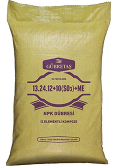 Gübretaş 6 Çeşit Besin Maddeli 13.24.12+10(So3)+Me Gübre-10 KG