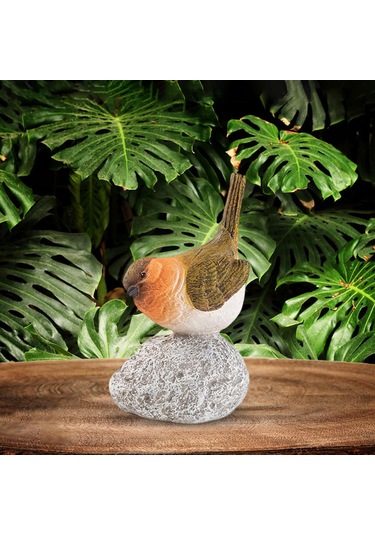 Suntek Kuş Heykeli Taş El Sanatları Reçine Heykel Dolap 65x6x12cm