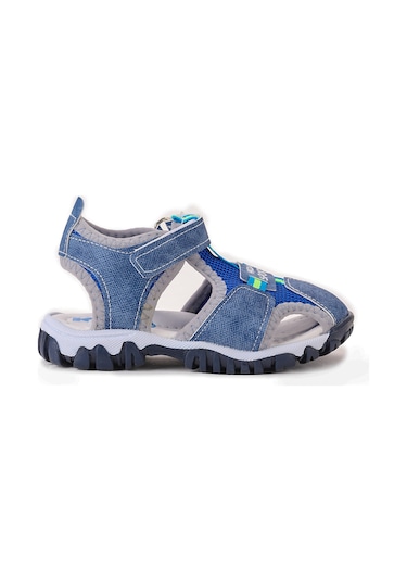 Kiko Kids Erkek Bebek Sandalet Arz 2399 Kot Mavi