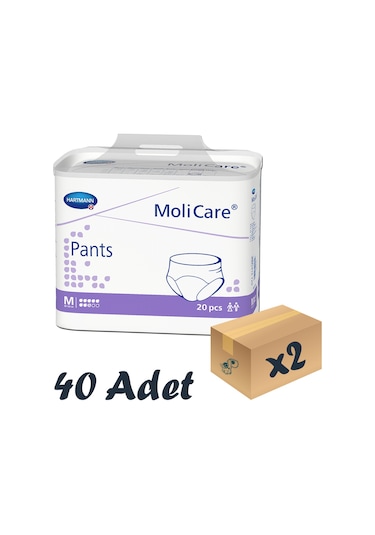 Hartmann Molicare Pants 8 Damla Emici Külot M 20'Li 2 Paket 40 Adet