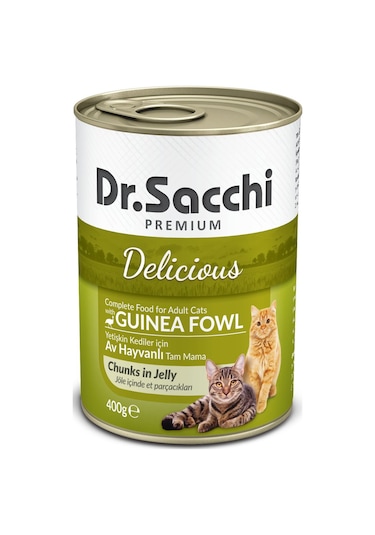 Dr.Sacchi Av Hayvanlı Konserve Yetişkin Kedi Maması 400 G