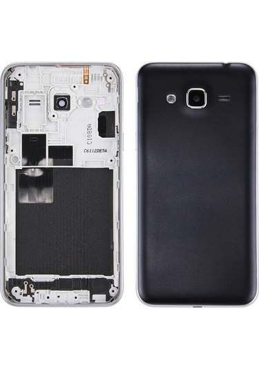 Galaxy J3 / J320 Uyumlu Çift Kartlı Versiyon Pil Arka Kapak + Orta Çerçeve Çerçeve