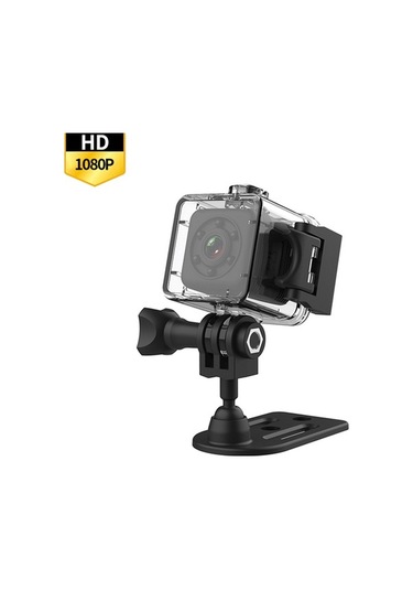 Besthome1 Sq29 Su Geçirmez Spor Kamerası - 360 Yumuşak Bant, Wifi Desteği, Dv Fonksiyonu, 640p Çözünürlük Abs Malzeme Siyah Siyah