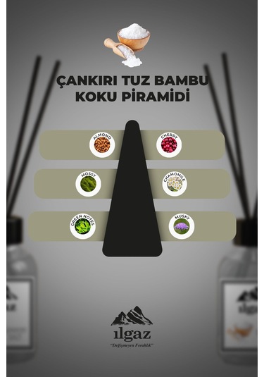 Çankırı Tuzu Bambu Çubuklu Oda Kokusu 110 Ml Red Diffuser Ortam Kokusu Ferahlatıcı