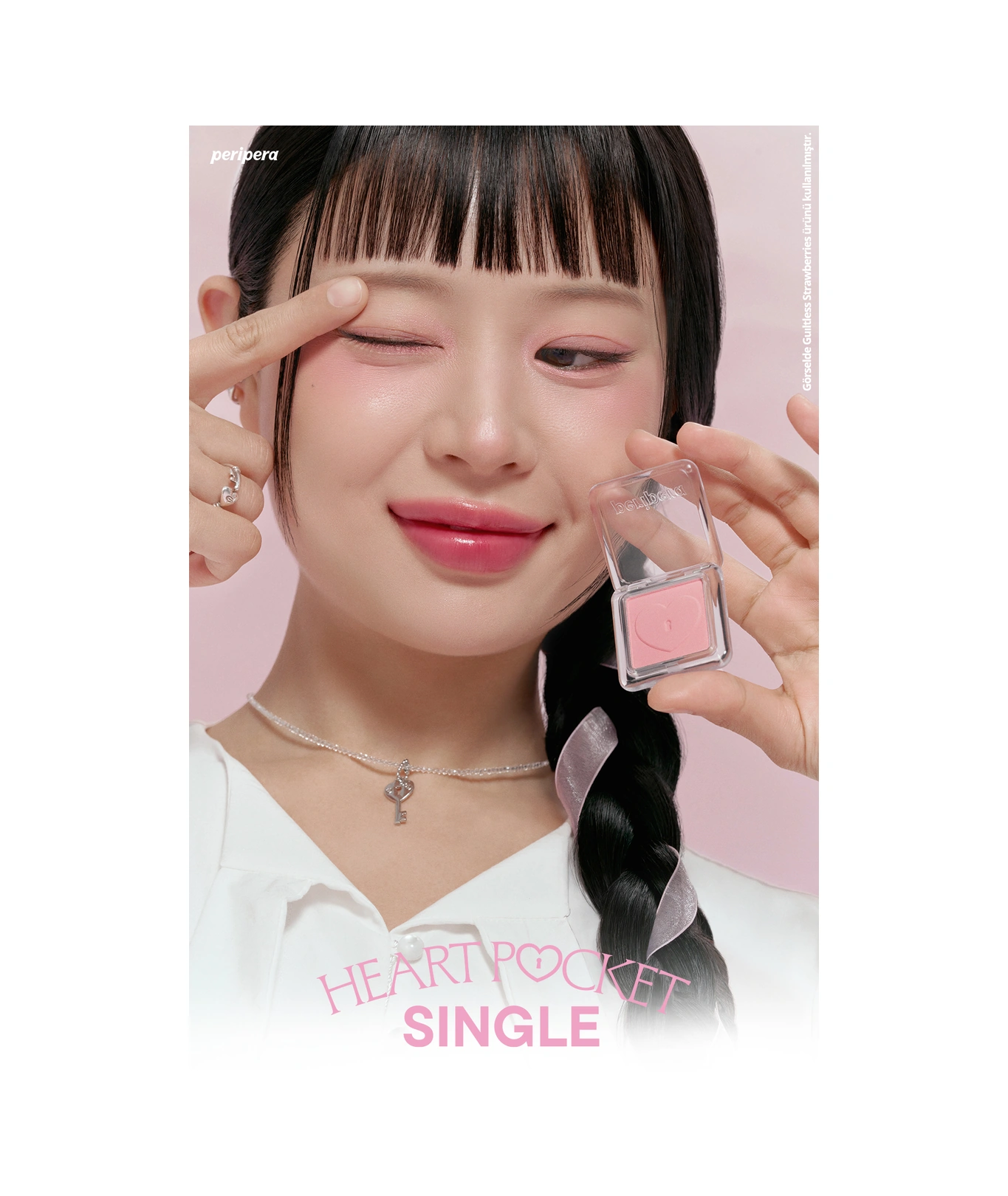 Peripera Heart Pocket Single M04 Pink Of Life M04 Pink Of Life