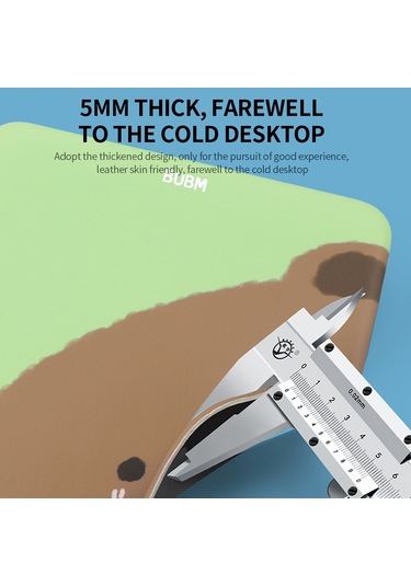 Skycity Bubm Silikon Dolgulu Kalın Kumaş Fare Padı - Kaymaz Altlık, Yumuşak Dokunmatik, Renkli Kartoon Desenli Ayı