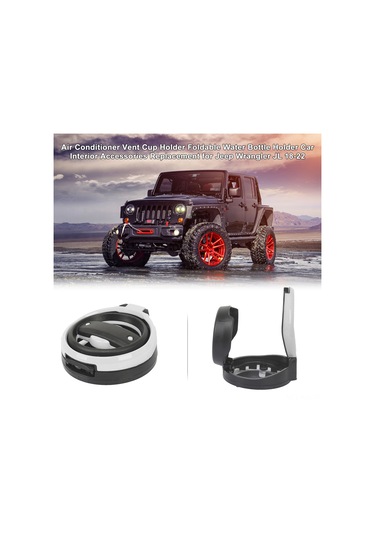 Gajeena Jeep Wrangler Jl 18-22 İçin Klima Üfleme Ağız Bardak Tutucu - Abs Malzeme, Kırmızı/mavi/gümüş Seçenekli