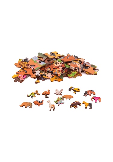 Ahşap Puzzle Safari
