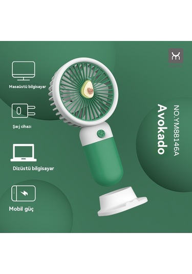 Usb Mini El Fanı-yeşil