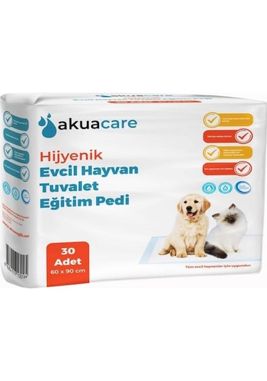 Akuacare Evcil Hayvan Tuvalet Eğitim Pedi 60 x 90 CM 30 Adet
