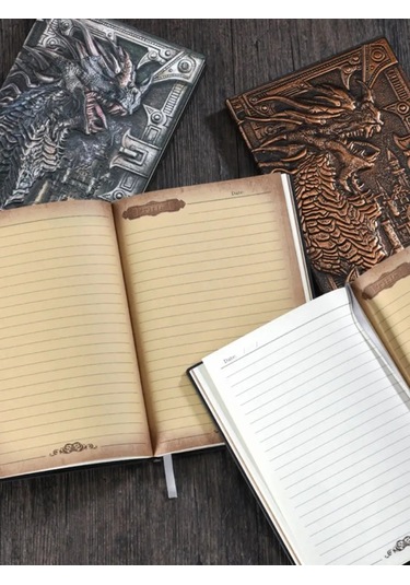 Shalabelle Tarihsiz A5 Deri Bloknot Çizgili Planlayıcı Günlük 146478122 Gri