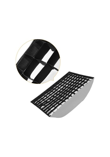 Pazly 70x100cm Siyah Petek Izgara Softbox, Döngü Tutturucu, Portre Ve Ürün Çekimleri İçin Uygun