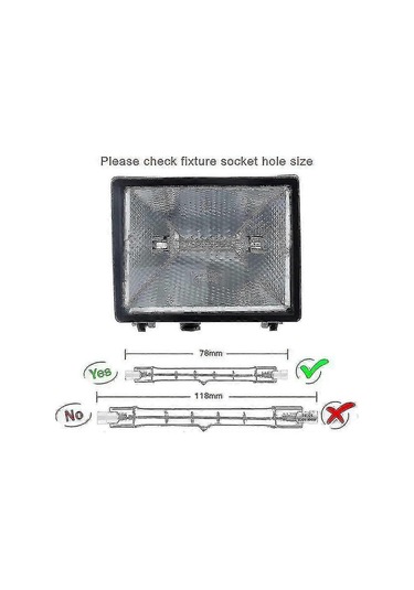 5 Adet R7s Halojen Ampul Seti 78mm 80w 230v, Ev/ofis İçin Kısılabilir R7s Halojen Çubuk Lamba Kaiyi Diğer