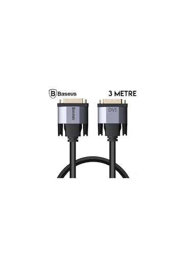 Baseus Dvi To Dvi 24+1 Hd Tv Görüntü Kablosu 3 Metre