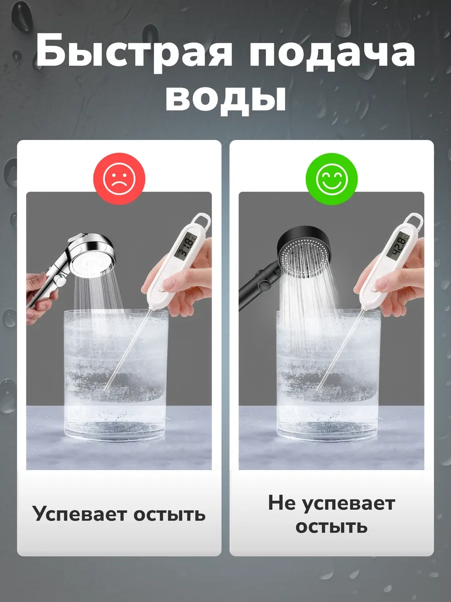 Homeresurs Duş Başlığı Masajlı 233729409 Siyah