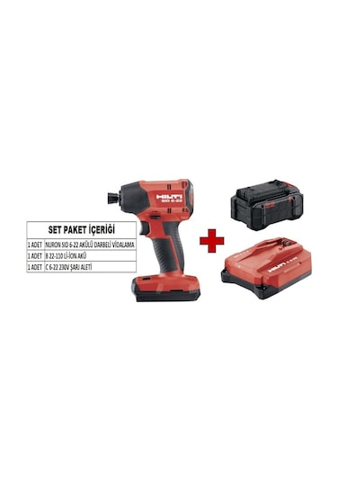 Hilti Nuron SID 6-22 Akülü Darbeli Vidalama Makinesi Seti
