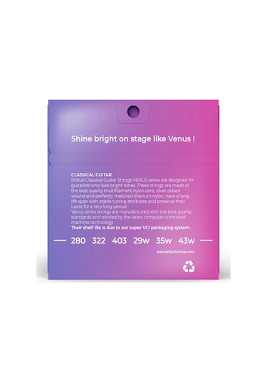 Pitbull Strings Venüs Series Vcg Nt Takım Tel Klasik Gitar Teli